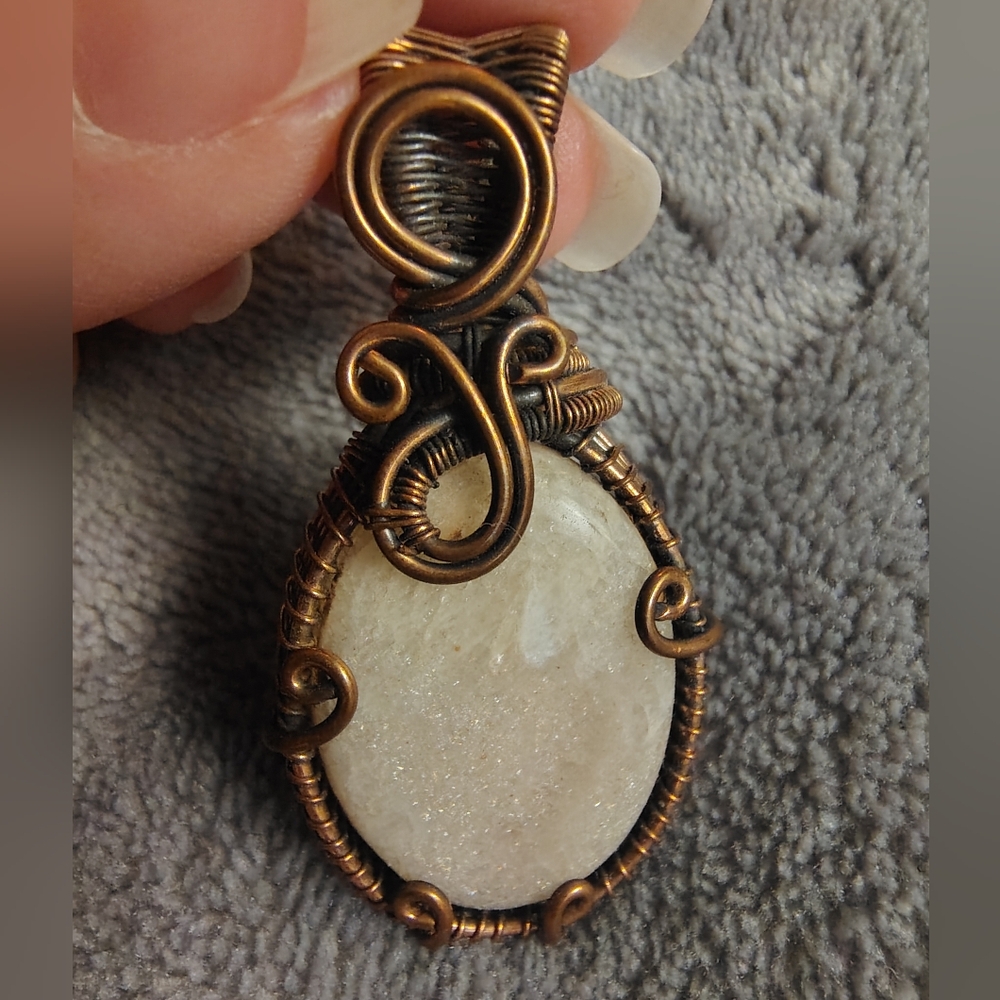 Moonstone Wire Wrapped Pendant